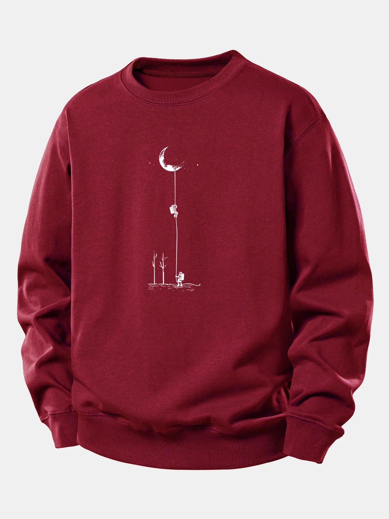 Lunar Astronaut Print Relax Fit Sweatshirt - Image 7