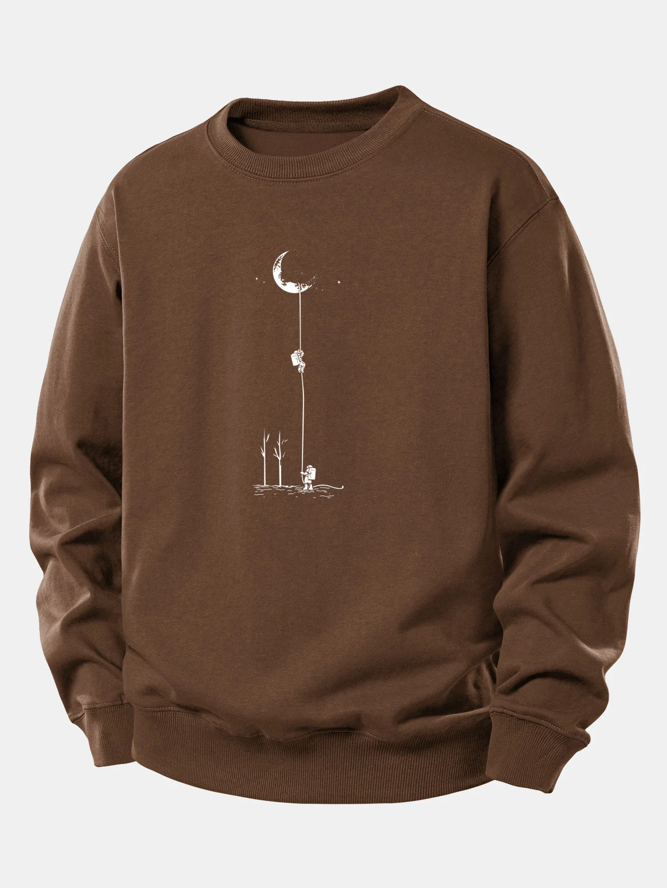 Lunar Astronaut Print Relax Fit Sweatshirt - Image 8