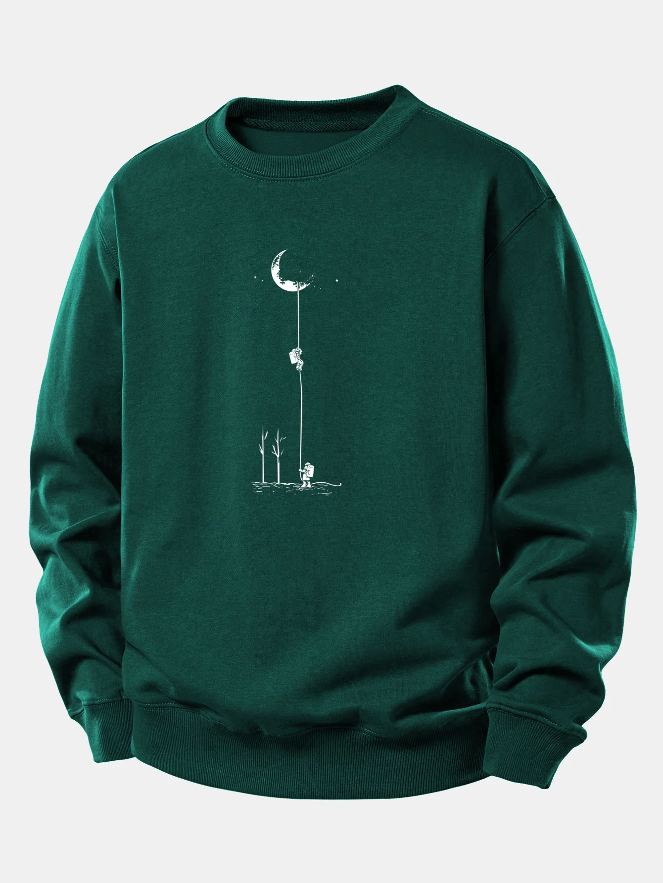 Lunar Astronaut Print Relax Fit Sweatshirt - Image 9