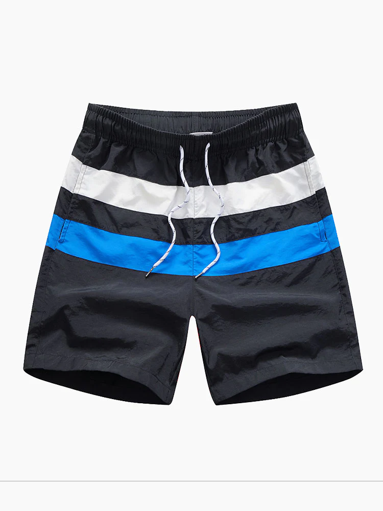 Herren Colorblock Geschnittene Badeshorts - Image 3