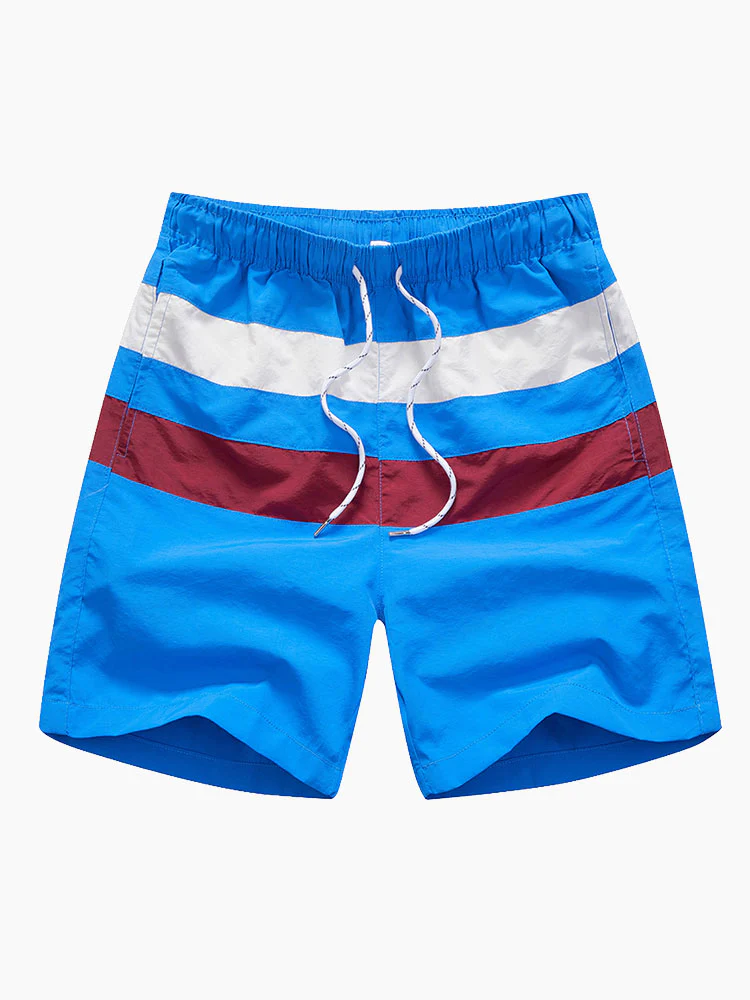 Herren Colorblock Geschnittene Badeshorts - Image 4