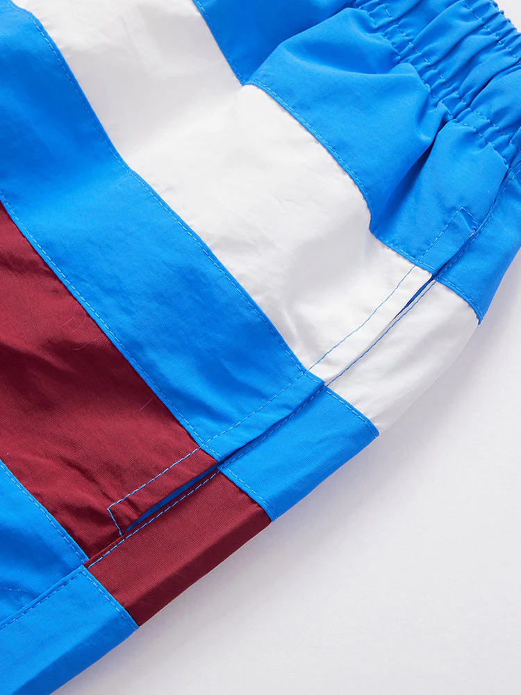 Herren Colorblock Geschnittene Badeshorts - Image 8