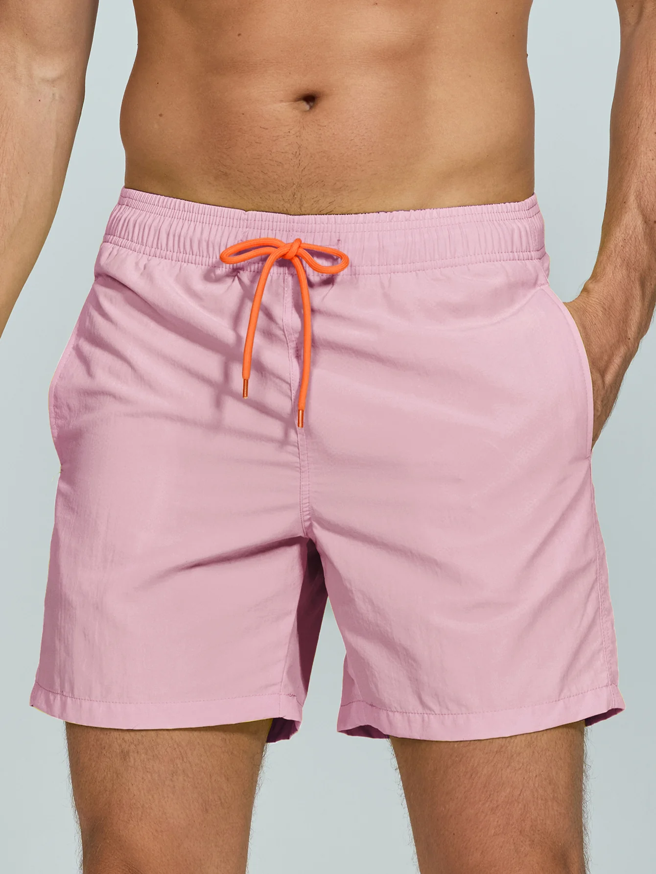 Man Mid Length Drawstring Swim Shorts - Image 10