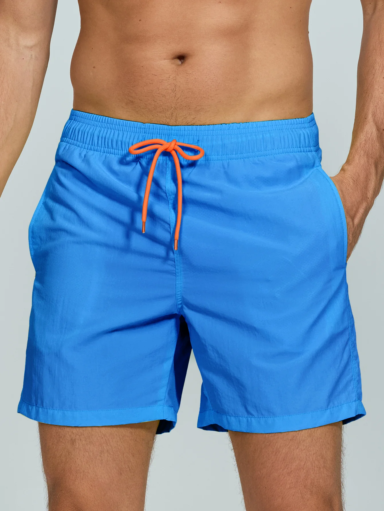 Man Mid Length Drawstring Swim Shorts - Image 12