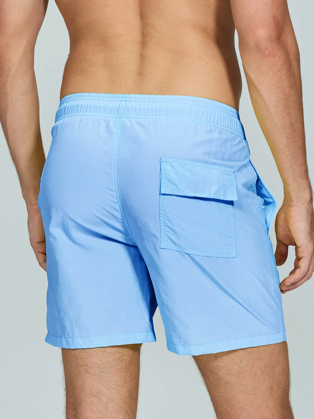 Man Mid Length Drawstring Swim Shorts - Image 15