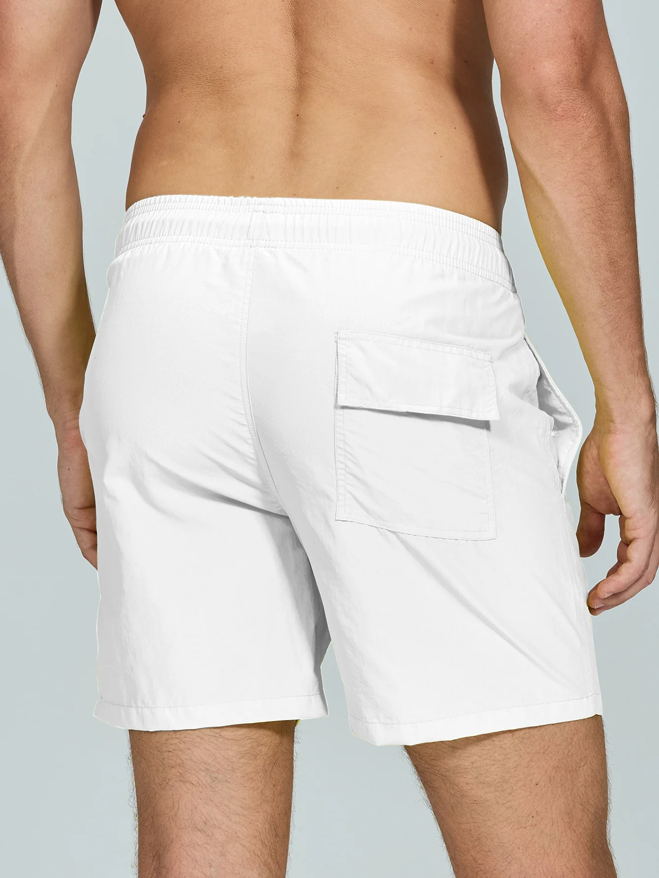 Man Mid Length Drawstring Swim Shorts - Image 5