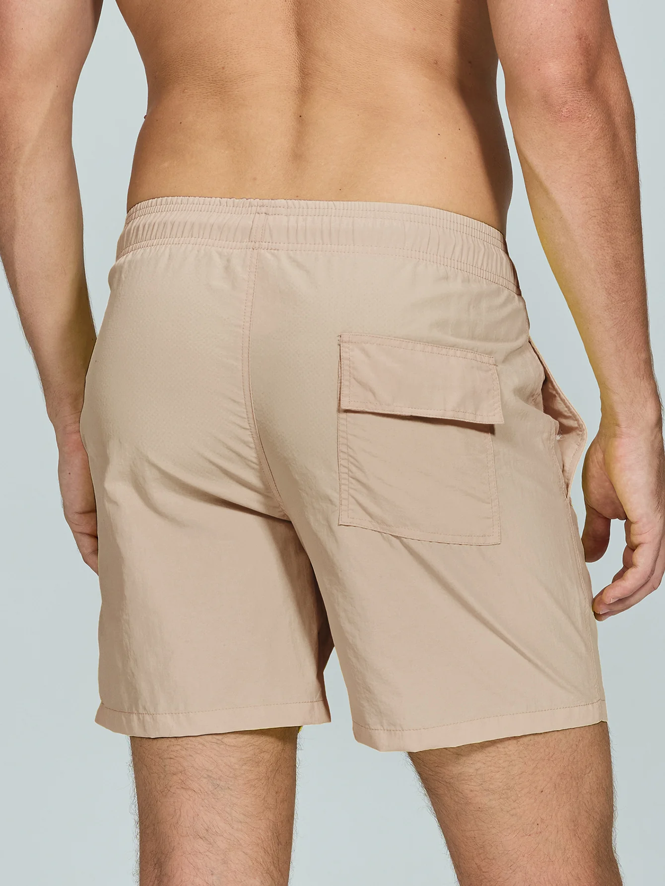 Man Mid Length Drawstring Swim Shorts - Image 9
