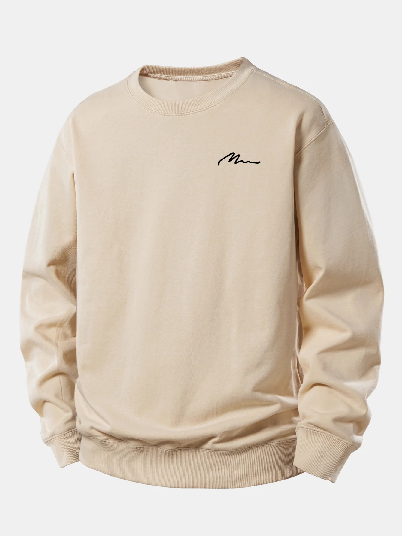 Herren Slogan Druck Relaxed Fit Sweatshirt - Image 4