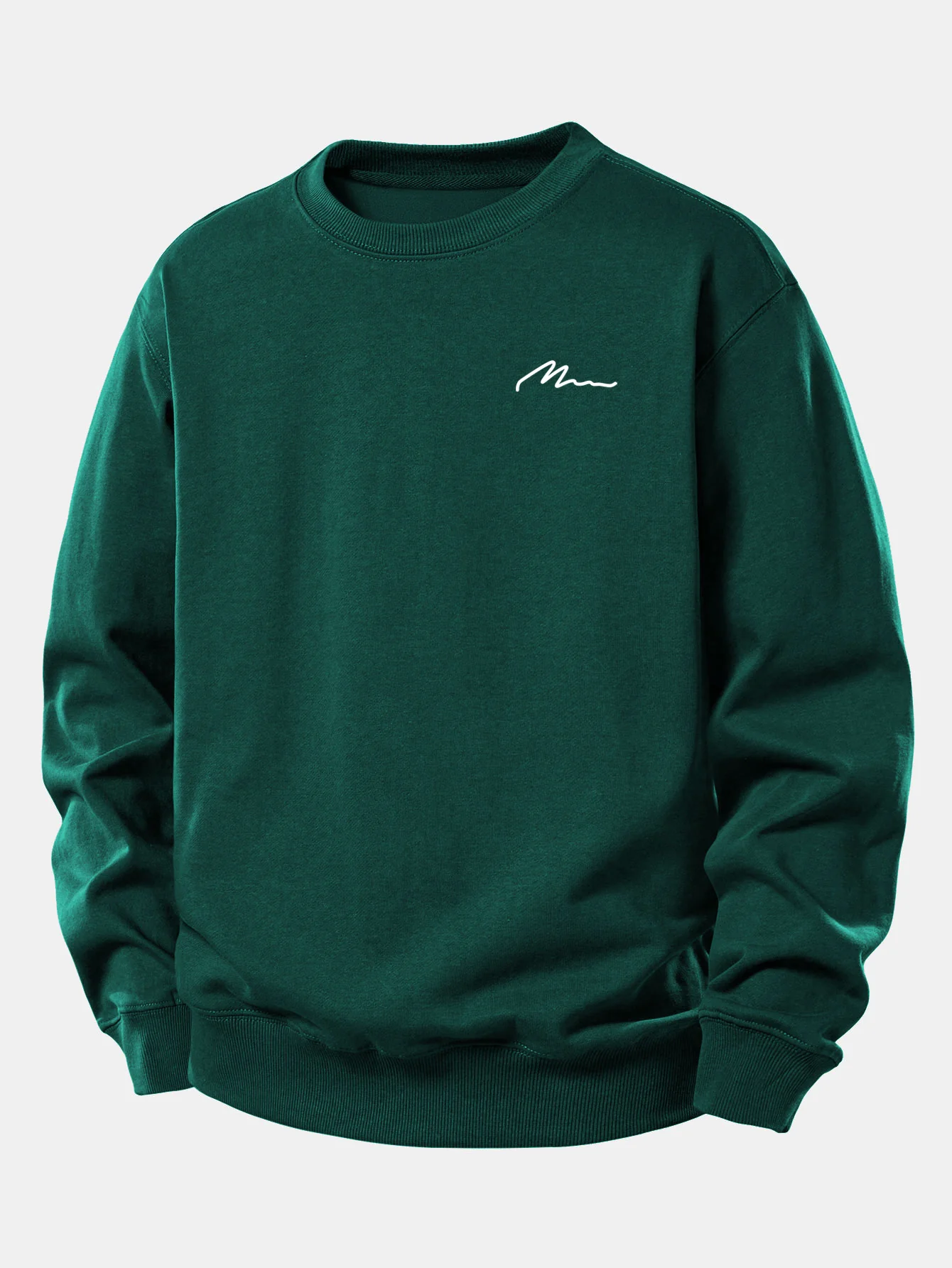 Herren Slogan Druck Relaxed Fit Sweatshirt - Image 9