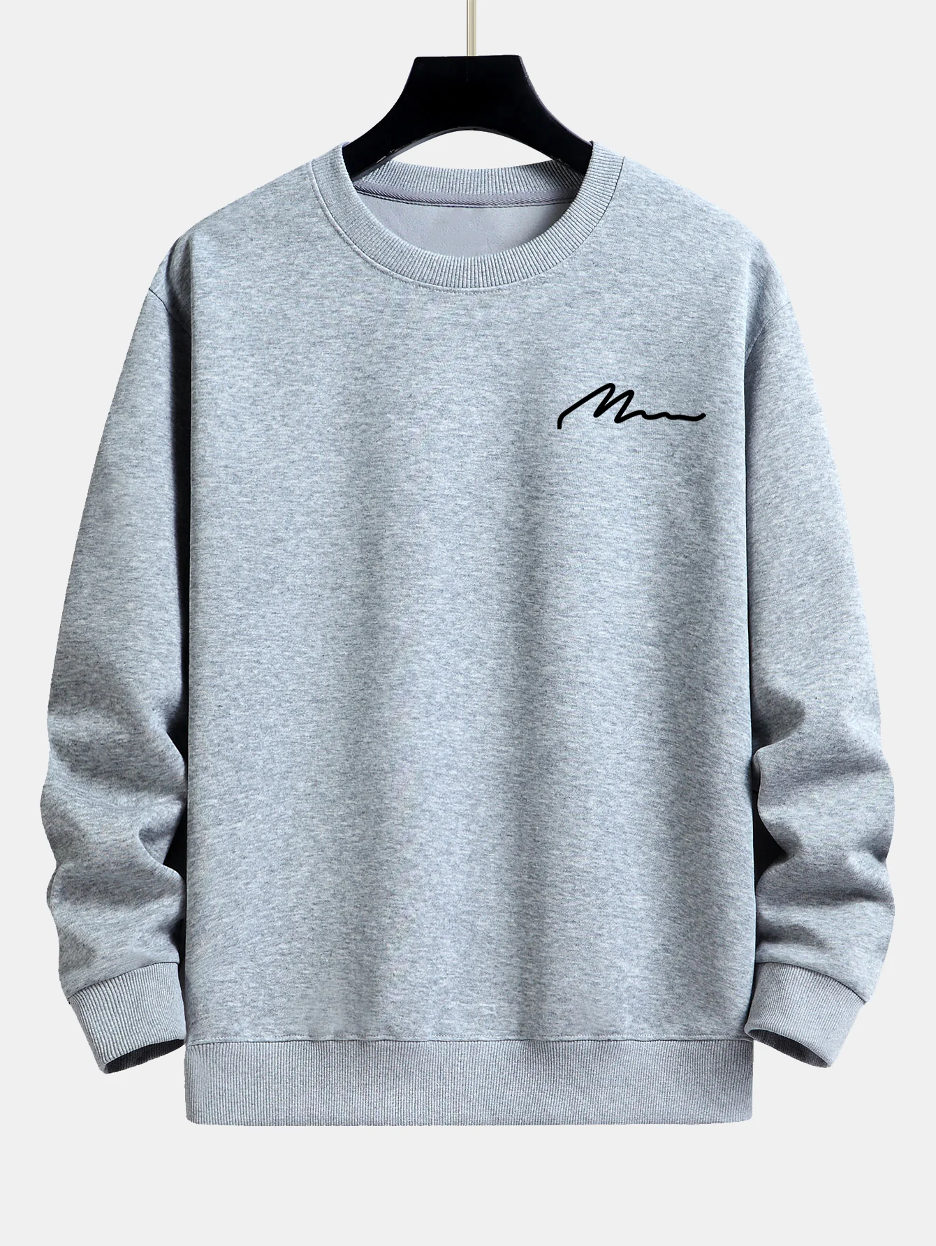 Herren Slogan Druck Relaxed Fit Sweatshirt - Image 5