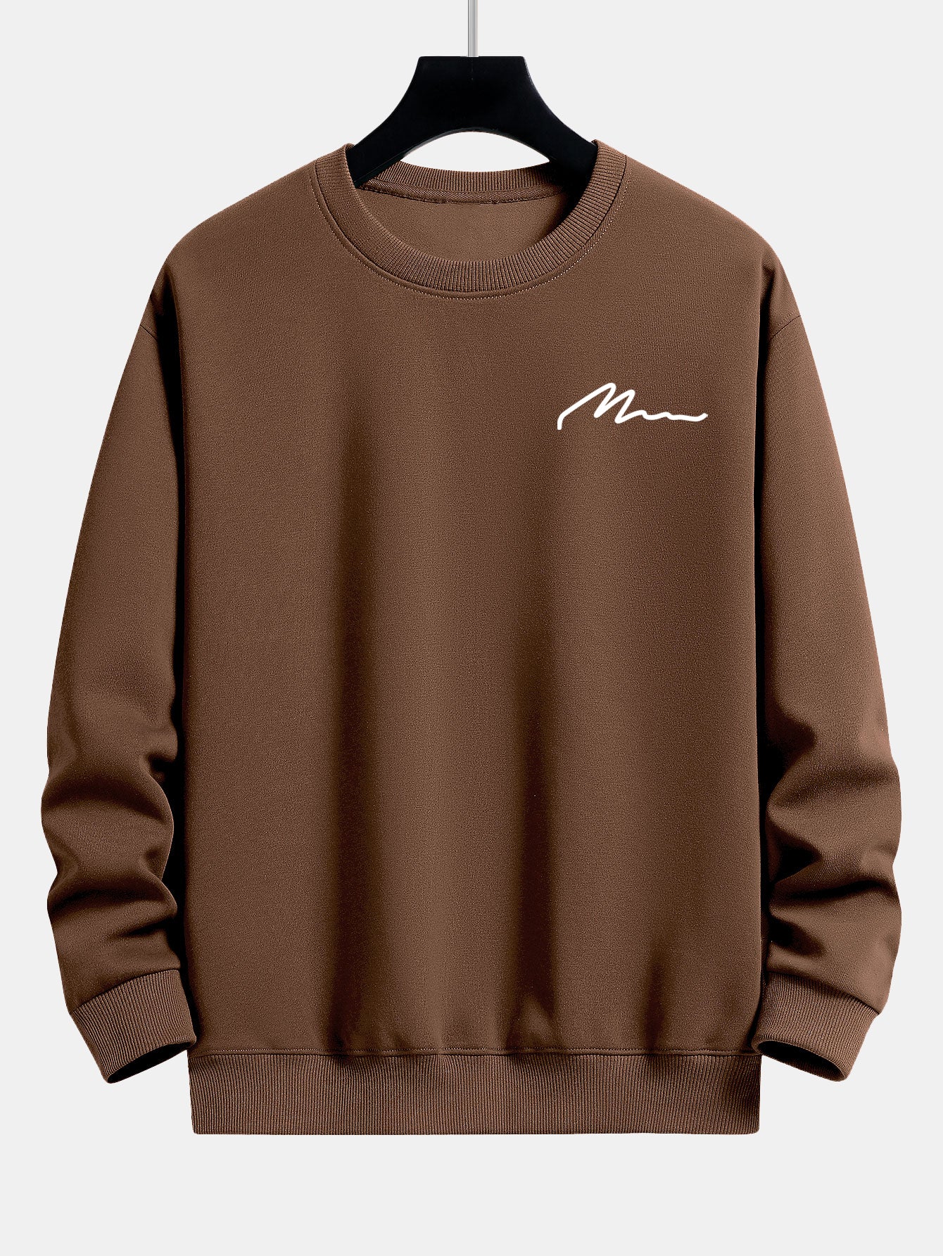 Herren Slogan Druck Relaxed Fit Sweatshirt - Image 8