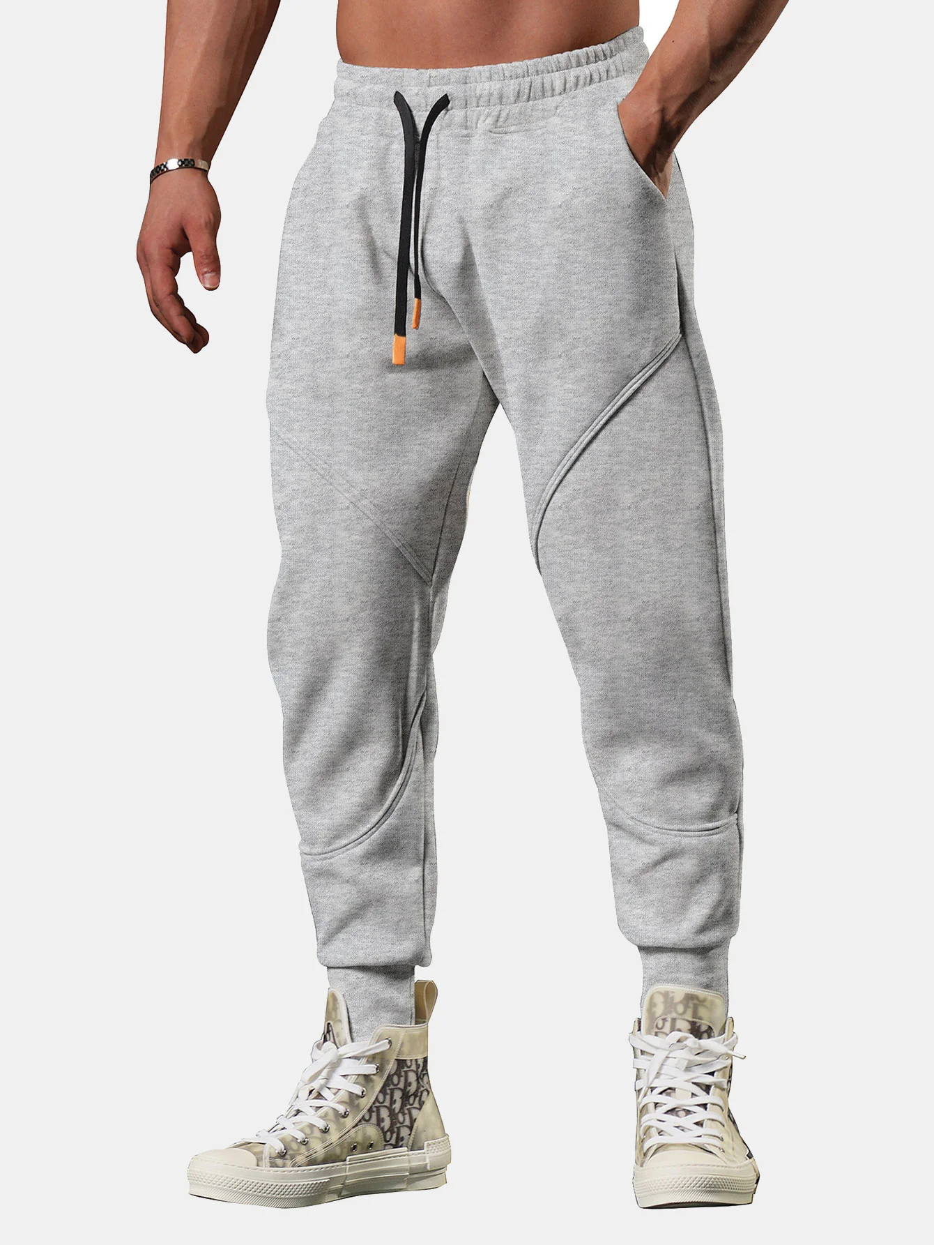 Männer Split Cropped Jogginghosen - Image 3
