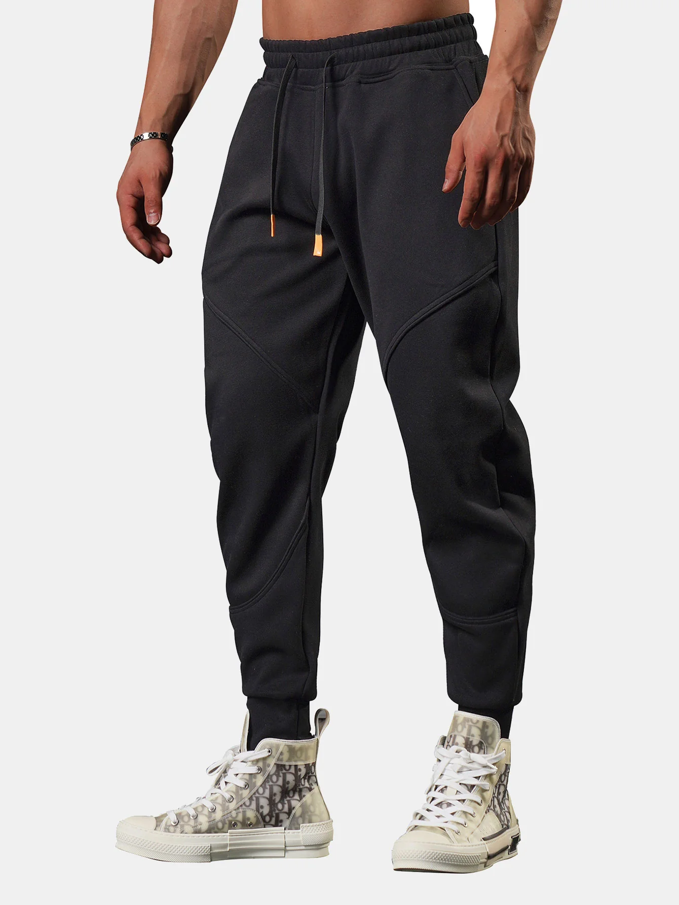 Männer Split Cropped Jogginghosen - Image 4