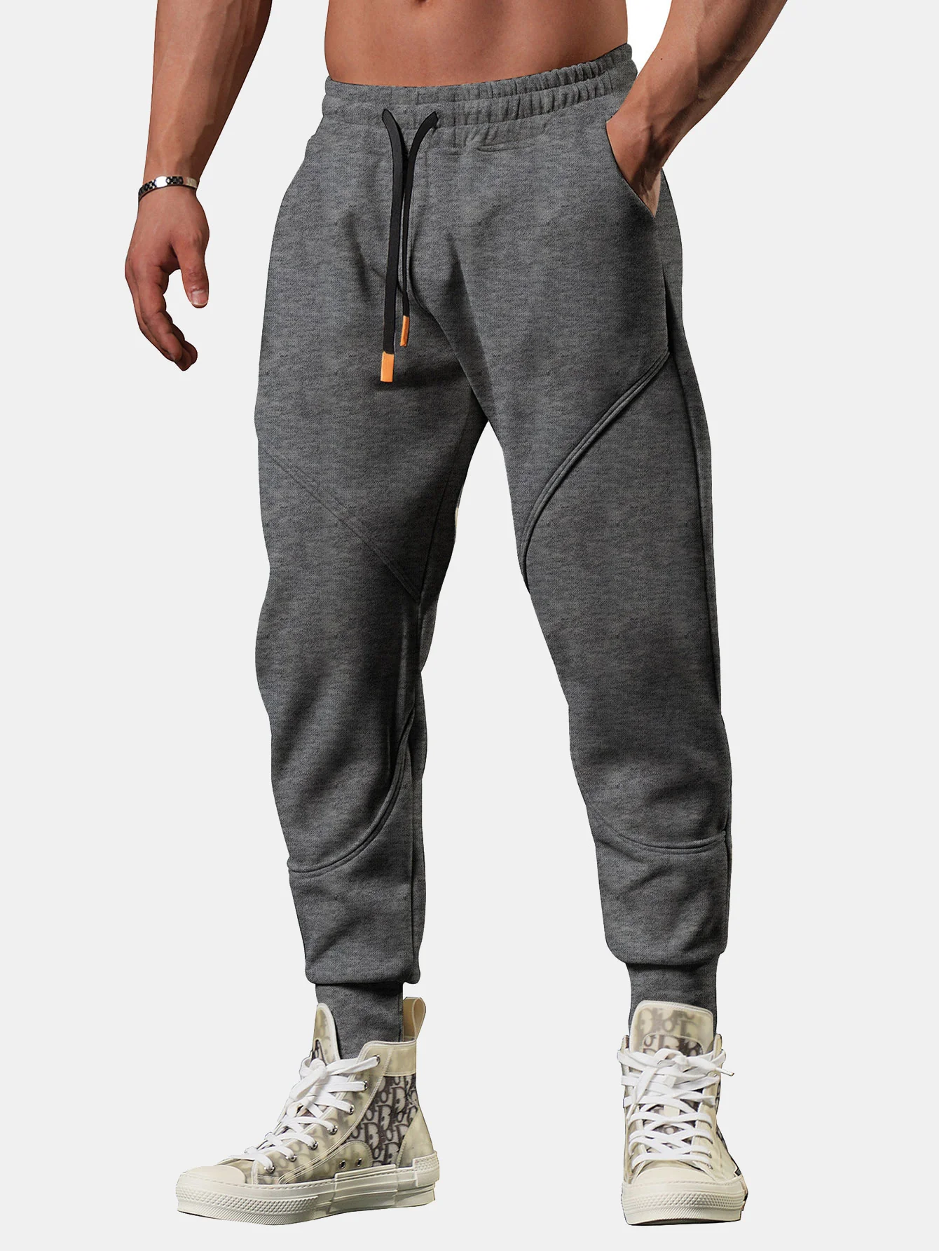 Männer Split Cropped Jogginghosen - Image 7