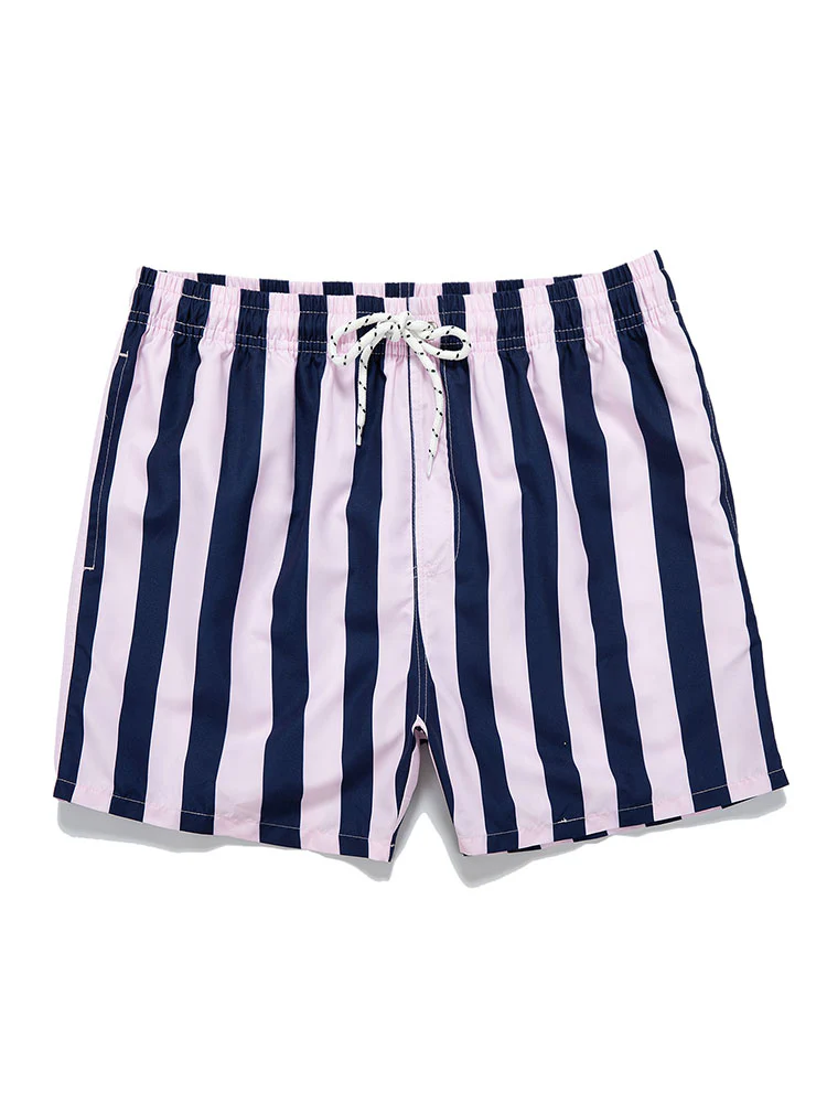 Herren Streifenmuster Badehose - Image 2