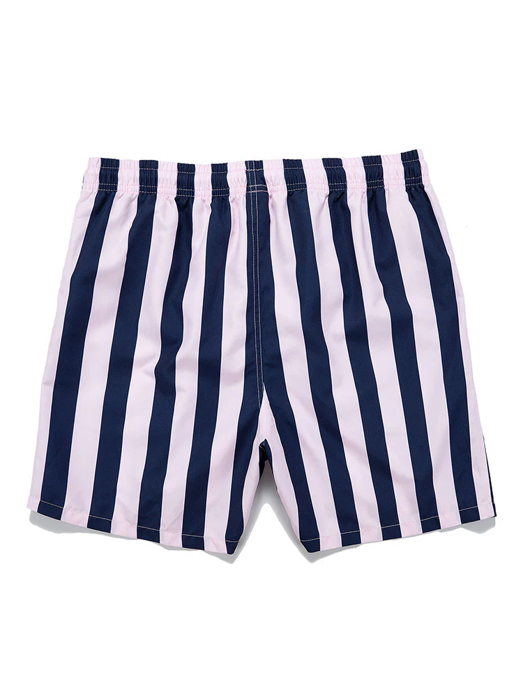 Herren Streifenmuster Badehose - Image 4