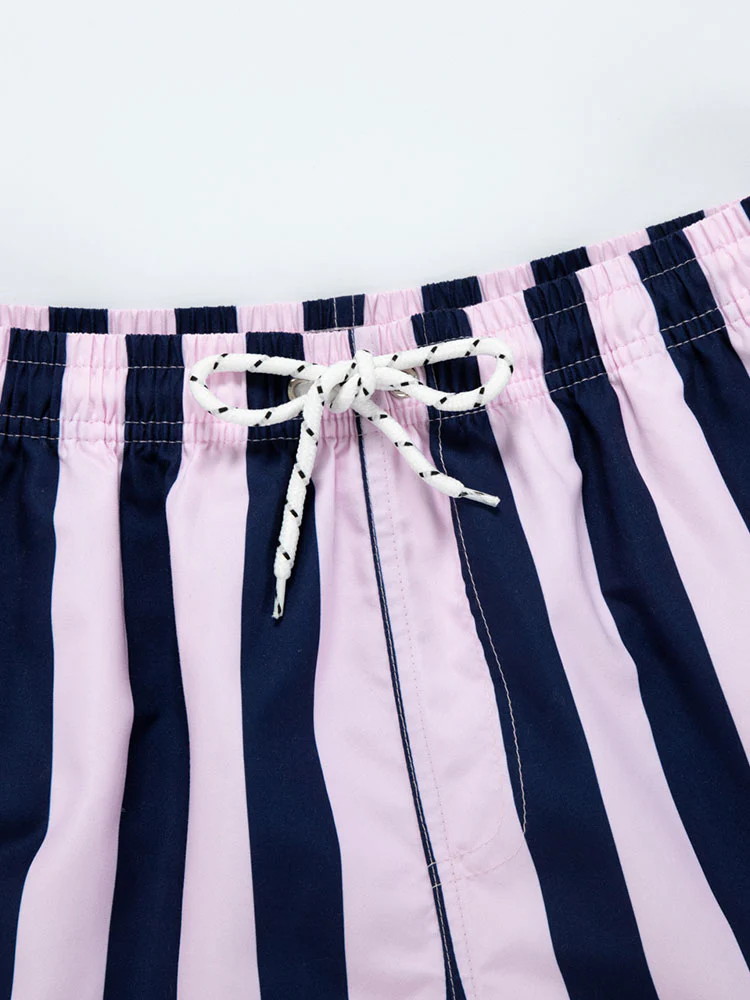 Herren Streifenmuster Badehose - Image 8