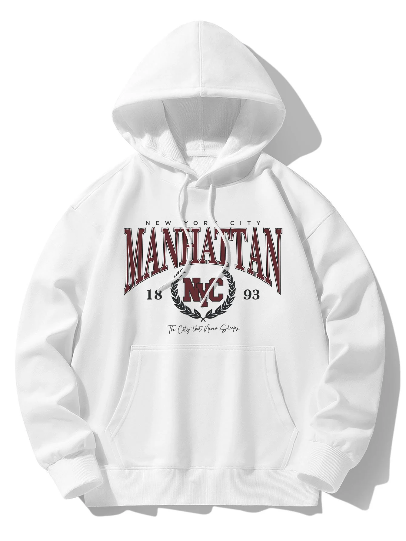 Manhattan Varsity Druck Baumwollmischung Hoodie - Image 3
