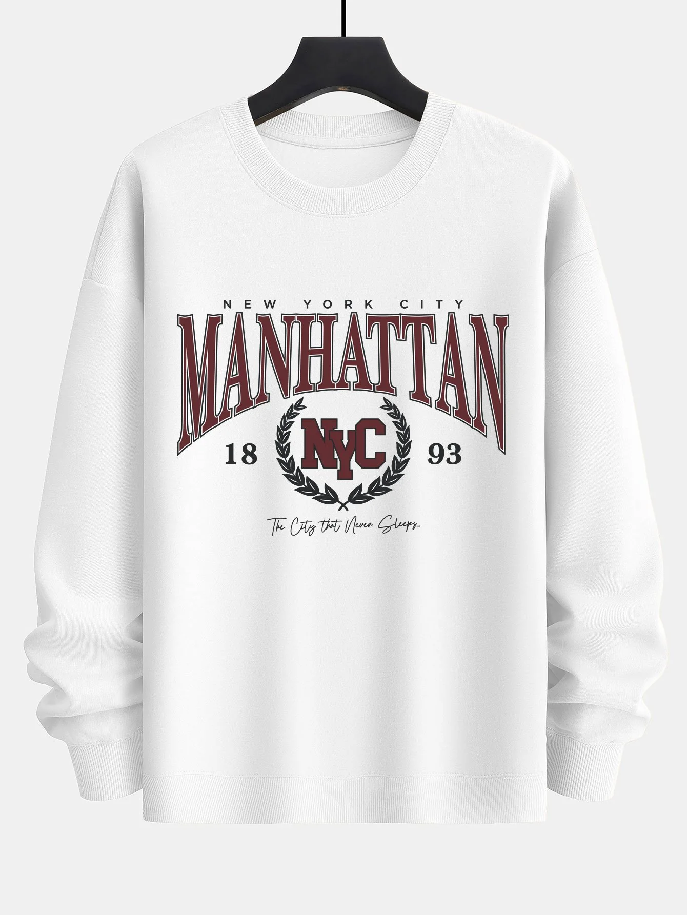 Manhattan Varsity Print Relaxed Fit Sweatshirt - Image 2