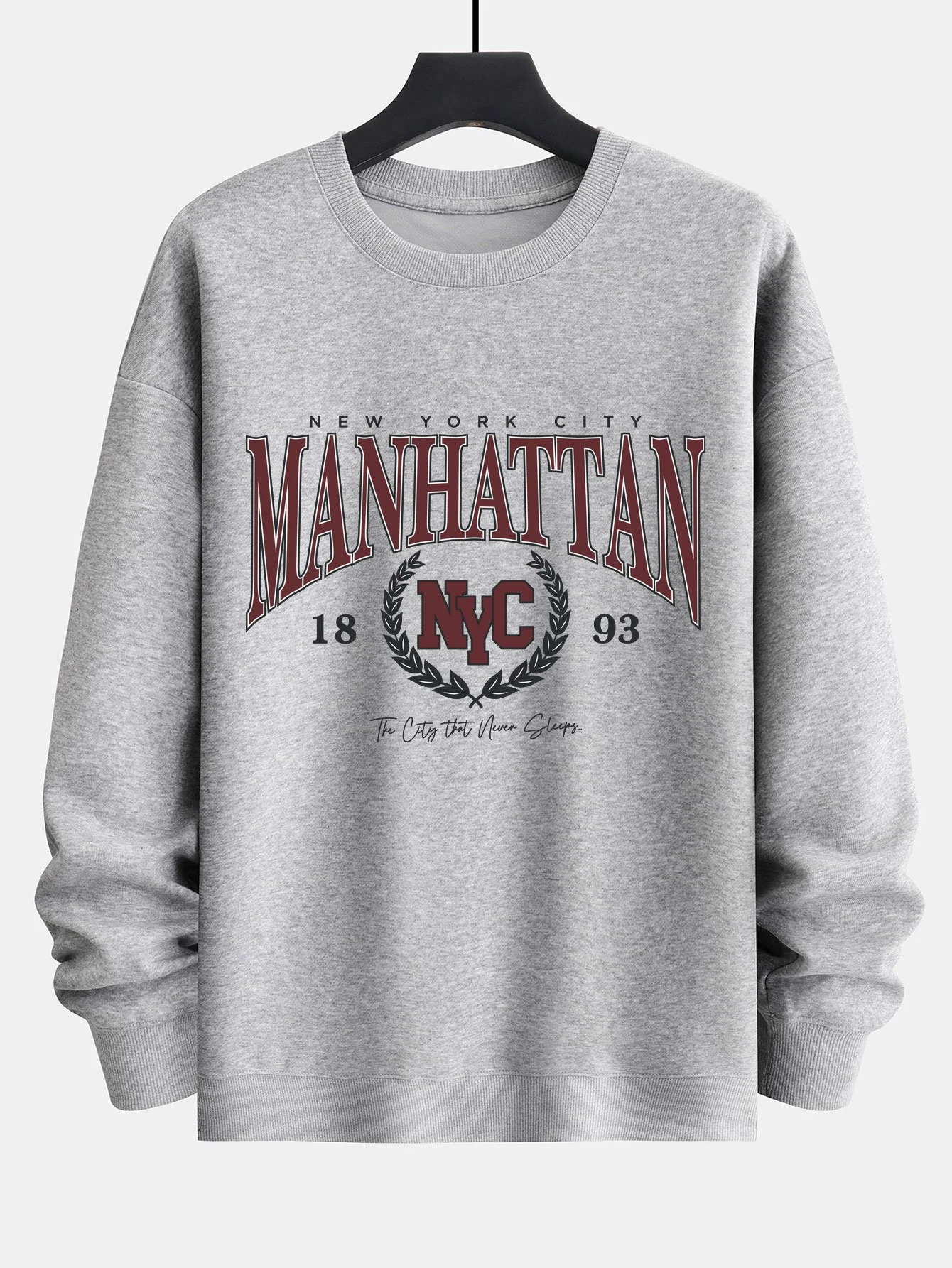 Manhattan Varsity Print Relaxed Fit Sweatshirt - Image 3