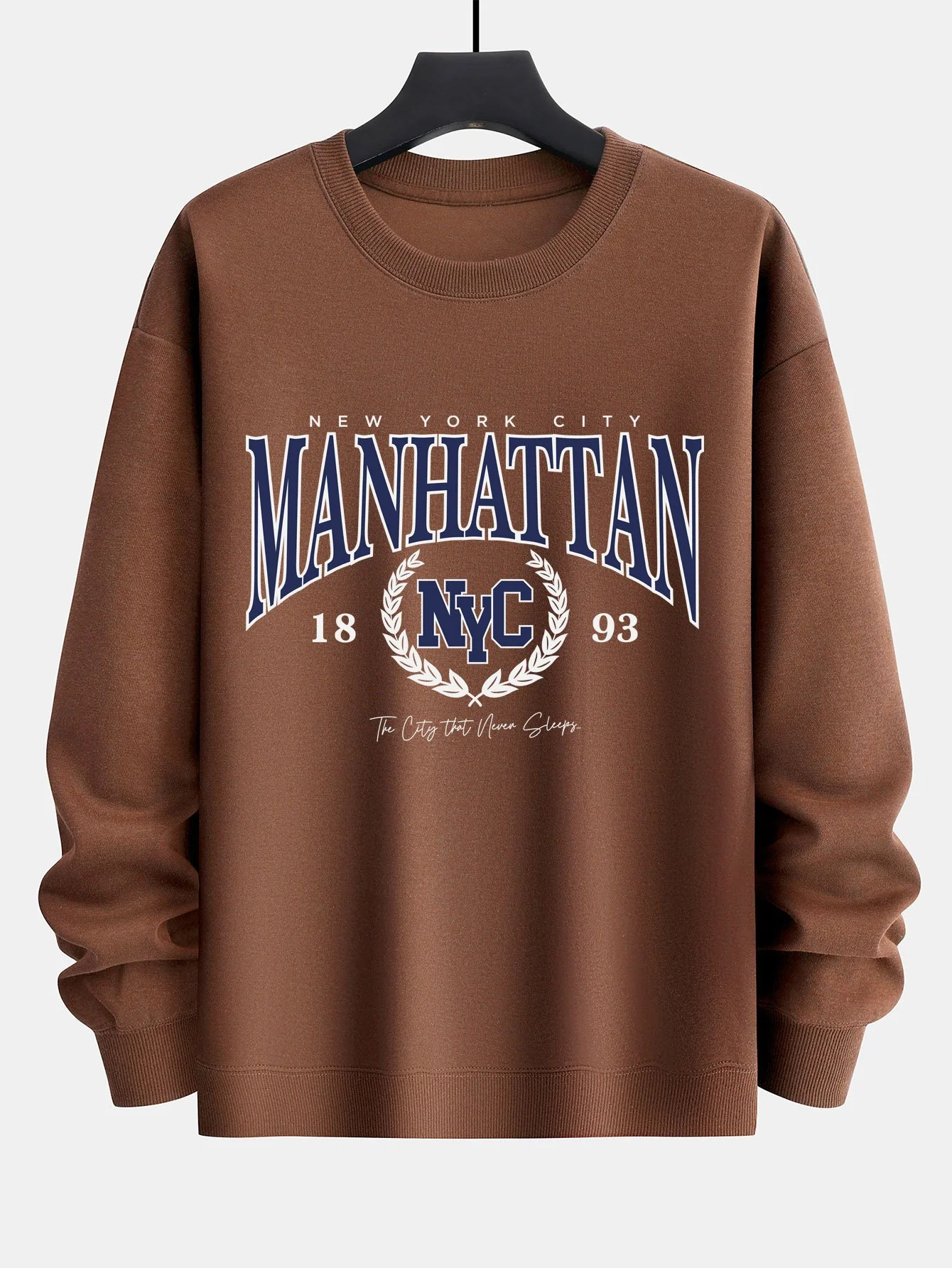 Manhattan Varsity Print Relaxed Fit Sweatshirt - Image 2