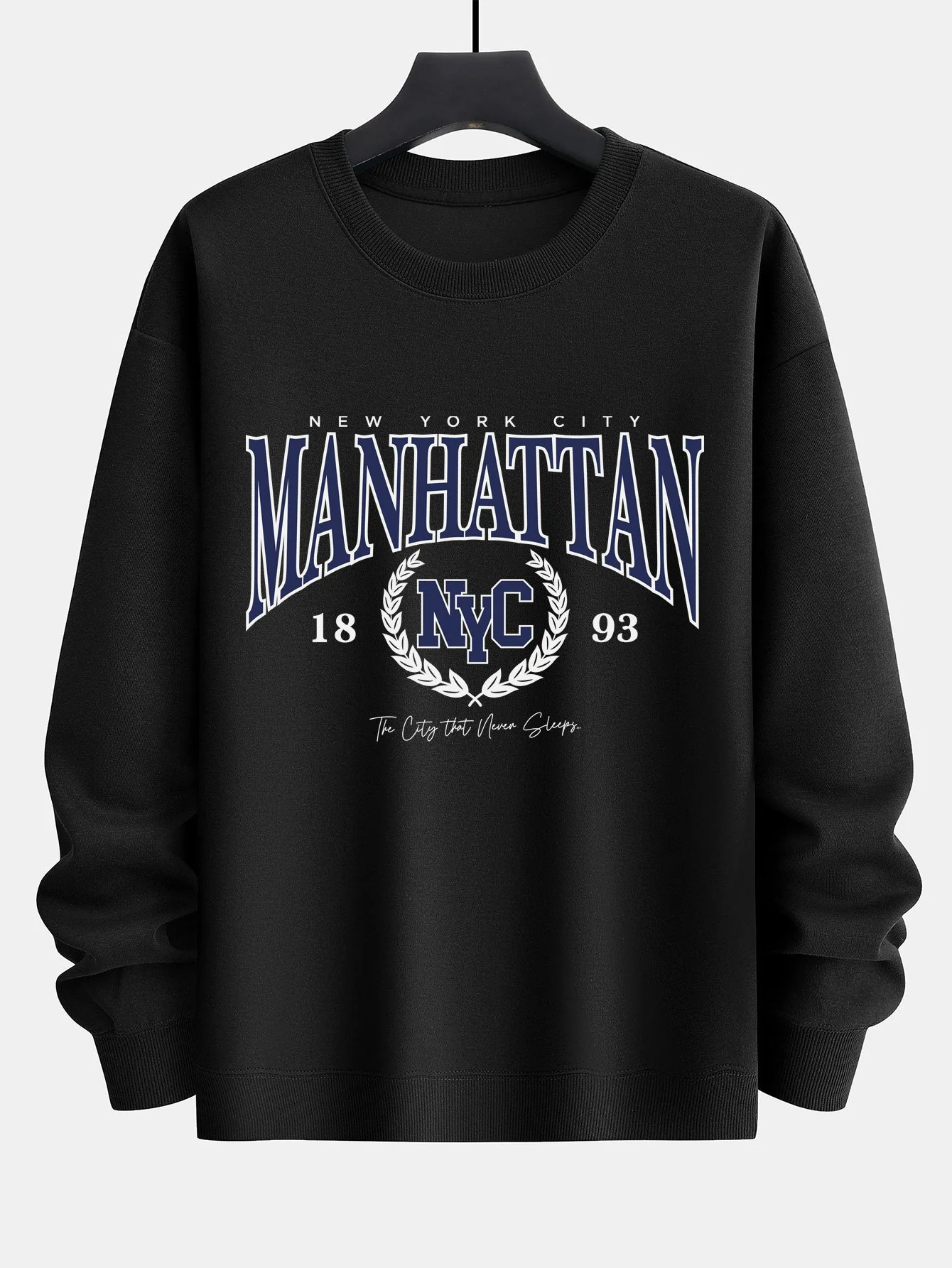 Manhattan Varsity Print Relaxed Fit Sweatshirt - Image 3