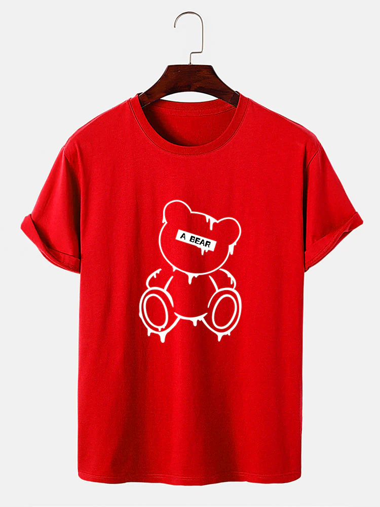Schmelzender Bären Druck T-Shirt - Image 12