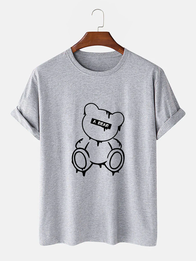 Schmelzender Bären Druck T-Shirt - Image 4