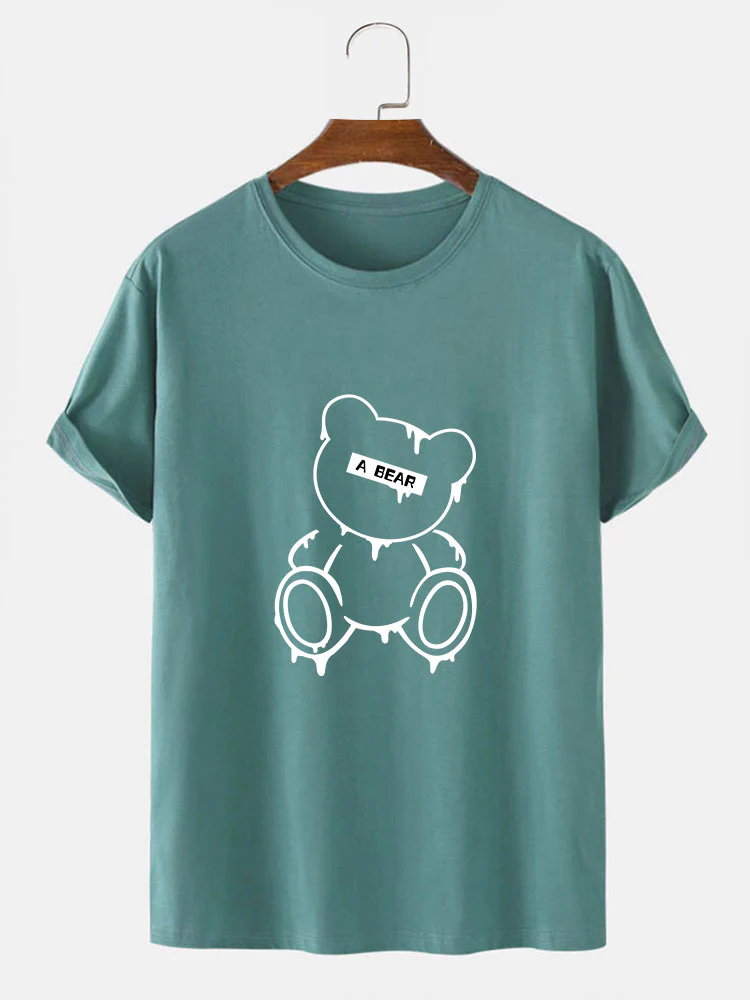 Schmelzender Bären Druck T-Shirt - Image 5