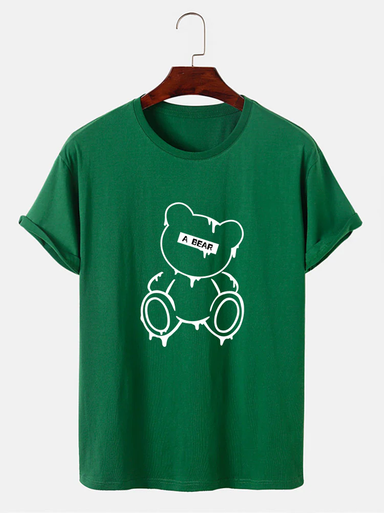 Schmelzender Bären Druck T-Shirt - Image 9
