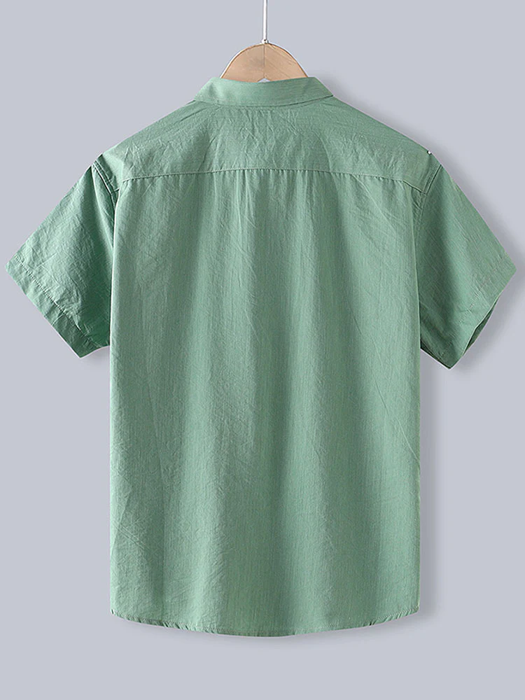 Herren Baumwollhemd mit Knöpfen - Image 2