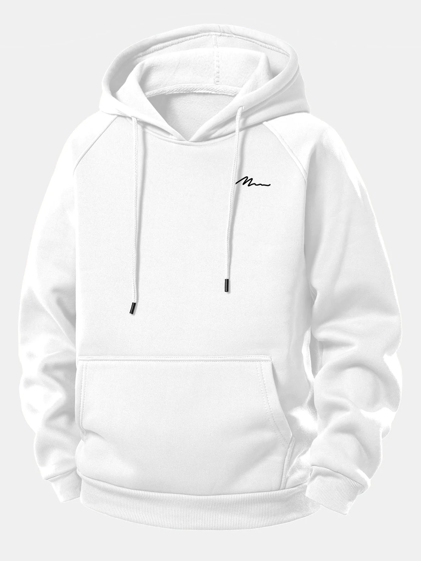 Herren Kapuzenpullover mit Kordelzug und Aufdruck - Image 2