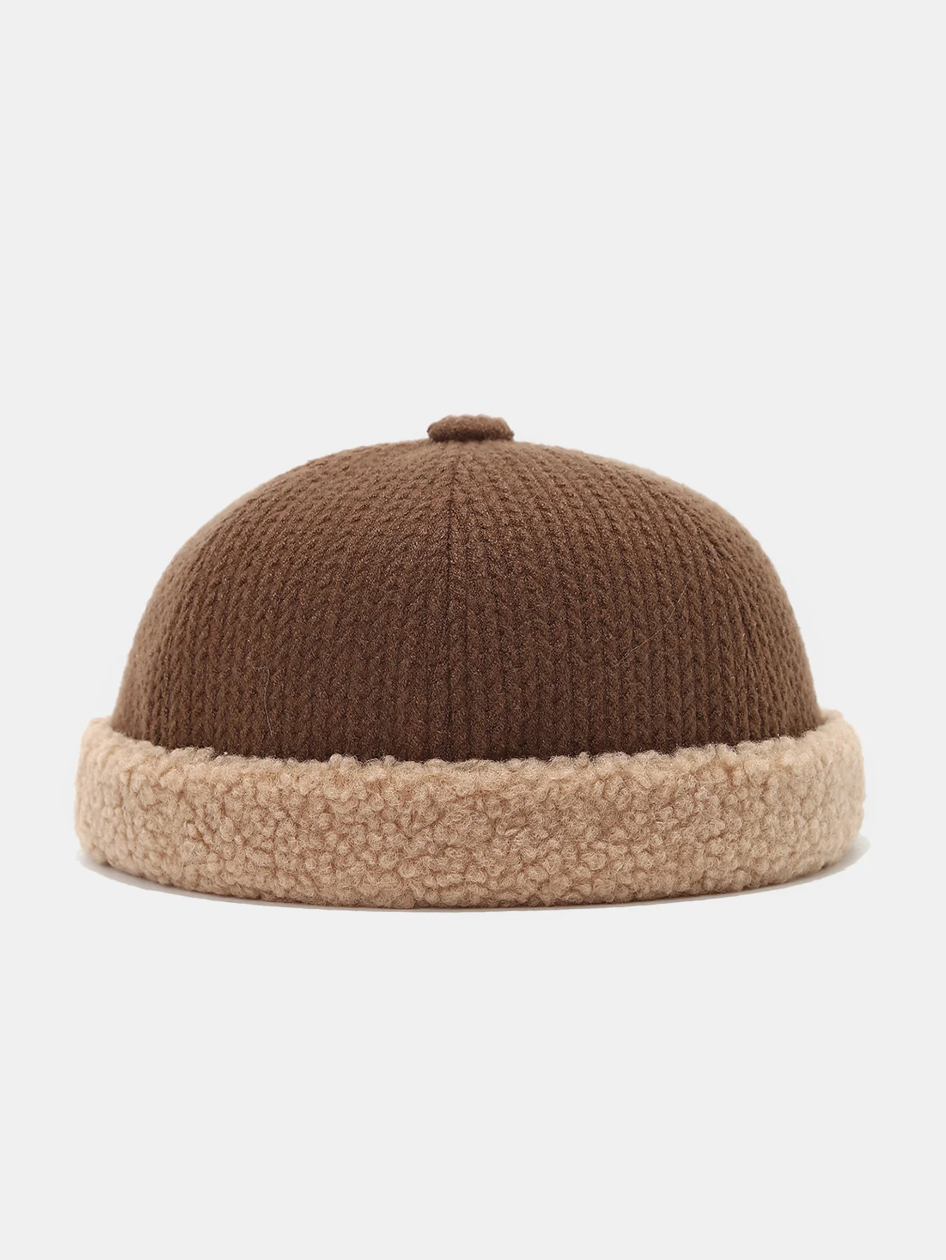 Herren Retro Herbst und Winter Verdickter Gesteppt Nahtloser Hut