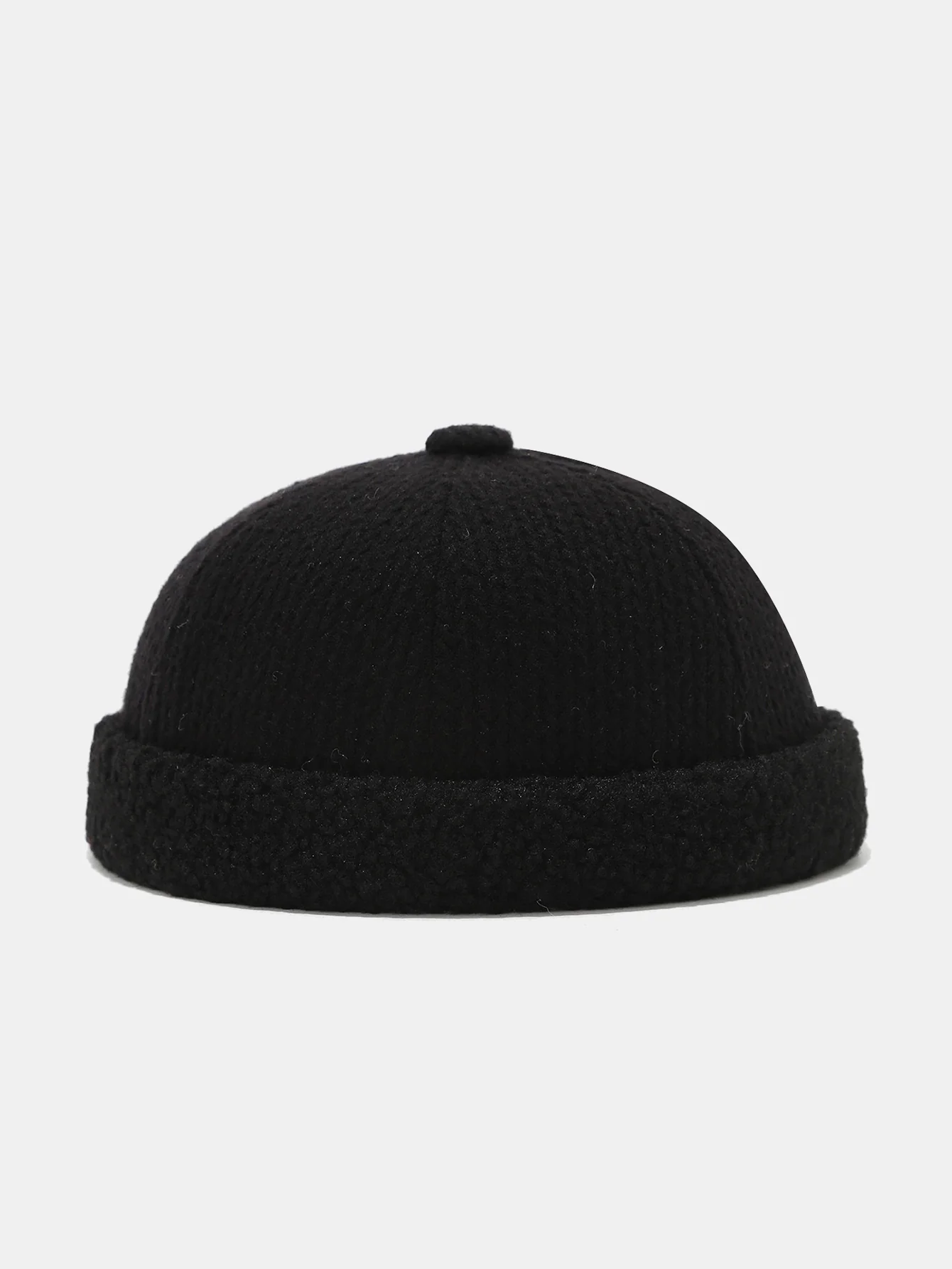 Herren Retro Herbst und Winter Verdickter Gesteppt Nahtloser Hut - Image 2