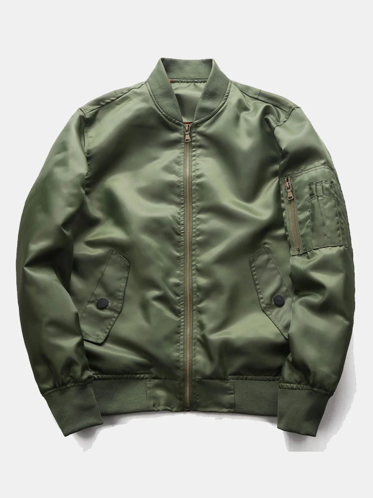 Herren Zip-Up Bomberjacke - Image 2