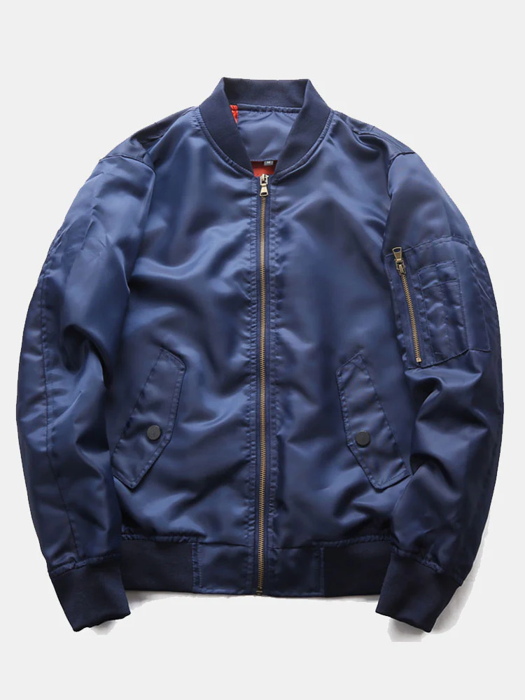 Herren Zip-Up Bomberjacke - Image 3