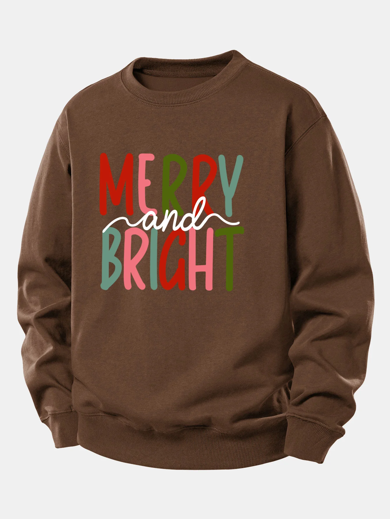 Merry And Bright Print Relax Fit Sweatshirt - Image 6