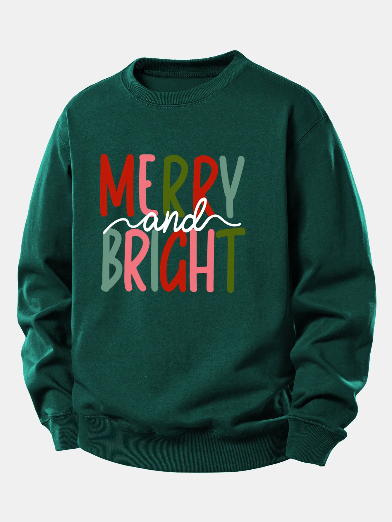 Merry And Bright Print Relax Fit Sweatshirt - Image 7