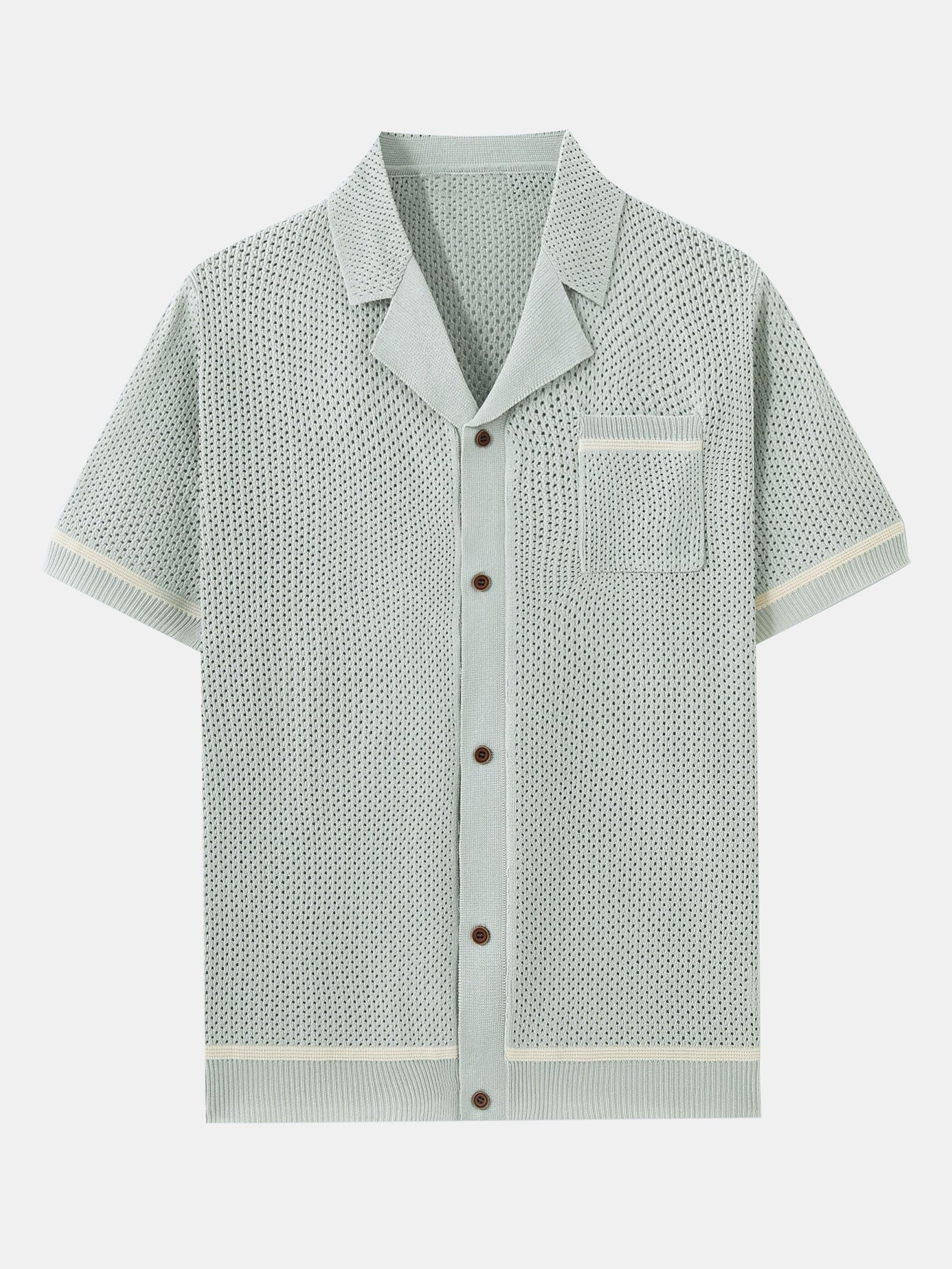 Netz-Häkelstrickshirt - Image 5