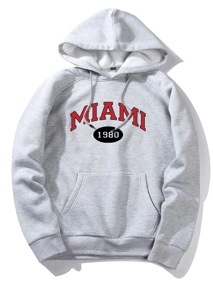Miami Buchstaben Druck Hoodie - Image 2