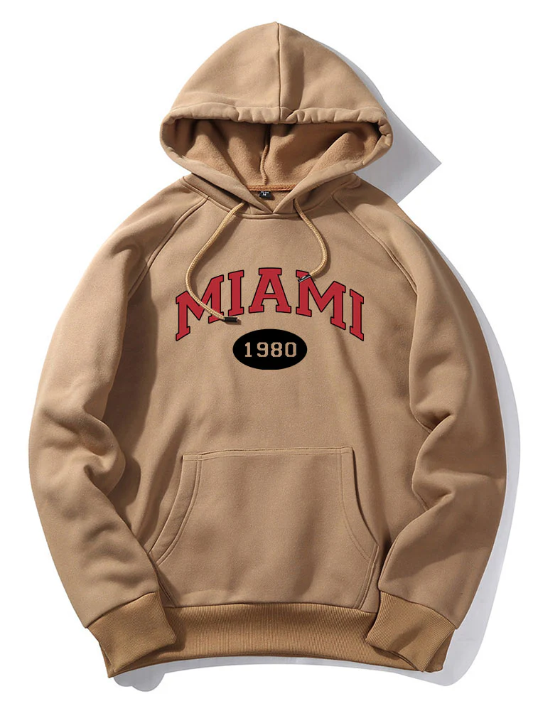 Miami Buchstaben Druck Hoodie - Image 4