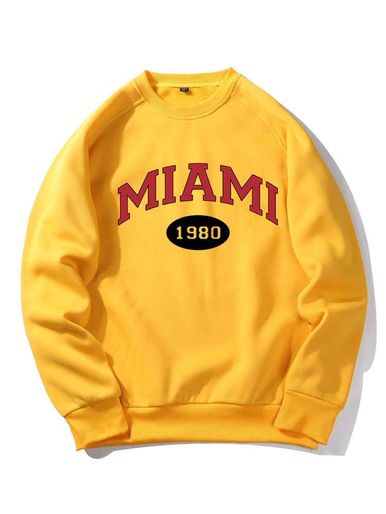 Miami Buchstaben Druck Sweatshirt - Image 3
