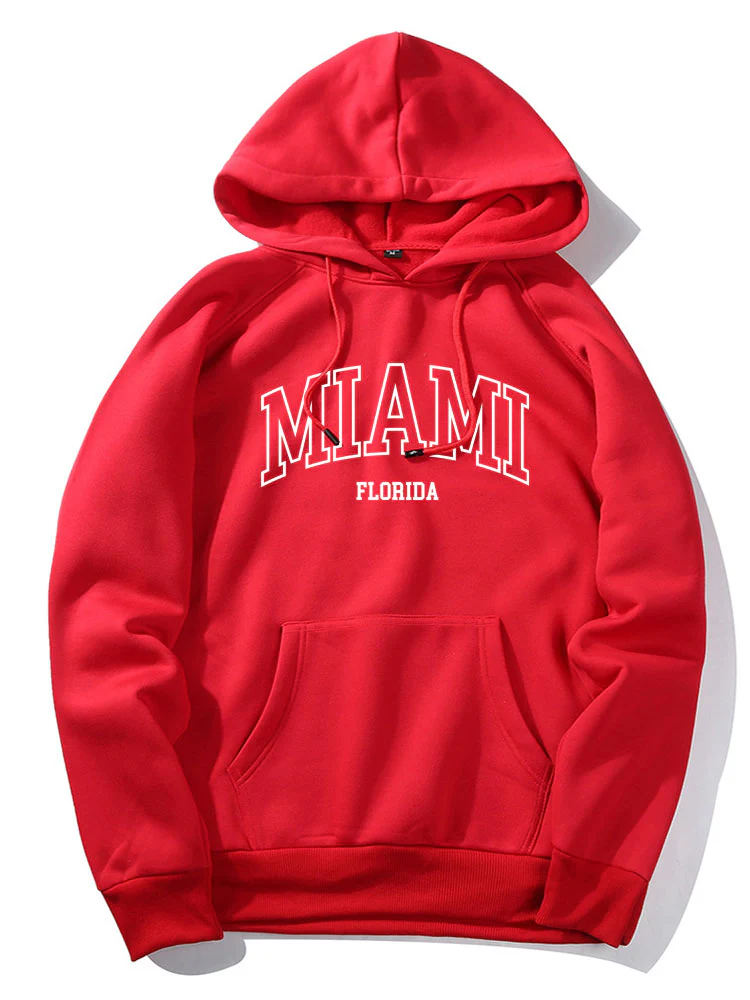 Kapuzenpullover mit Miami-Print - Image 5