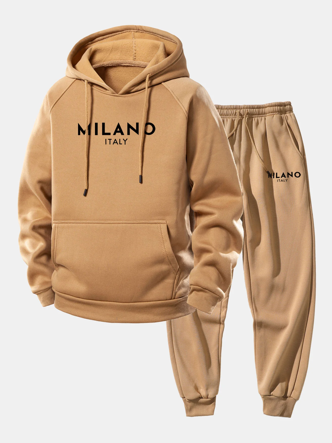 Milano Print Drawstring Hoodie & Milano Print Jogger Pants - Image 3