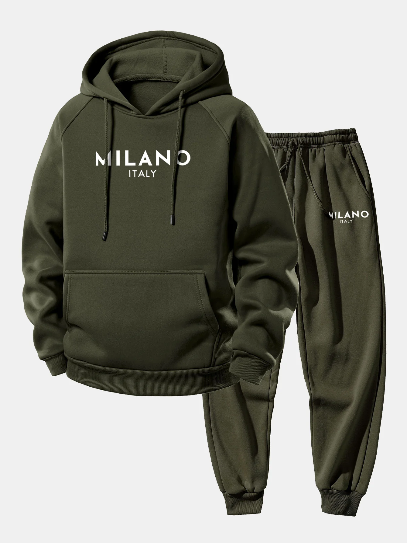 Milano Print Drawstring Hoodie & Milano Print Jogger Pants - Image 5