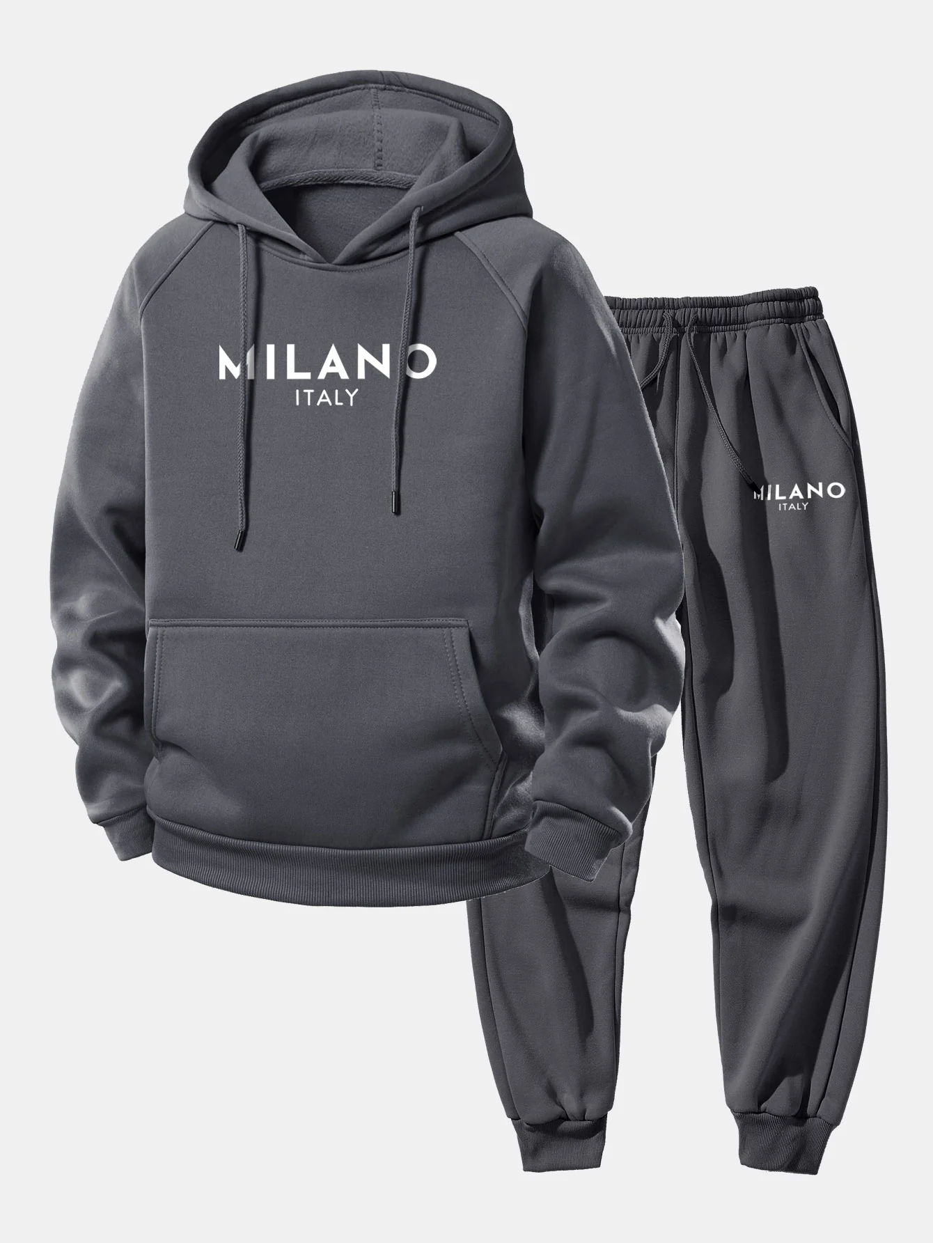 Milano Print Drawstring Hoodie & Milano Print Jogger Pants - Image 6