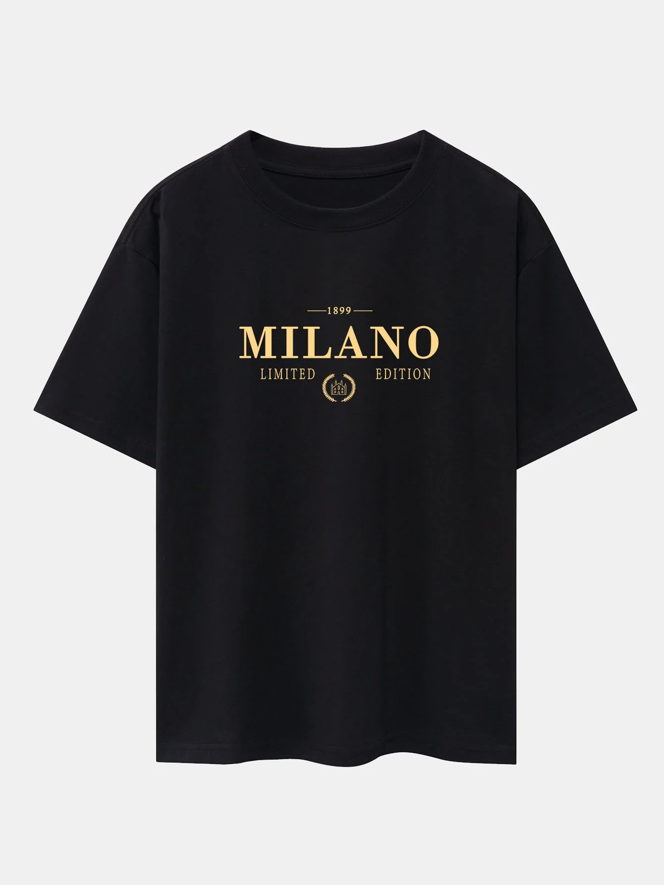 Milano Print Drop Shoulder Oversize T-Shirt - Image 3