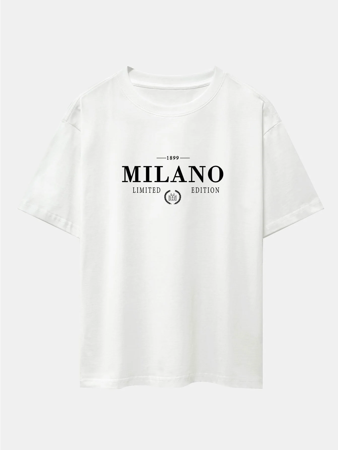 Milano Print Drop Shoulder Oversize T-Shirt - Image 5