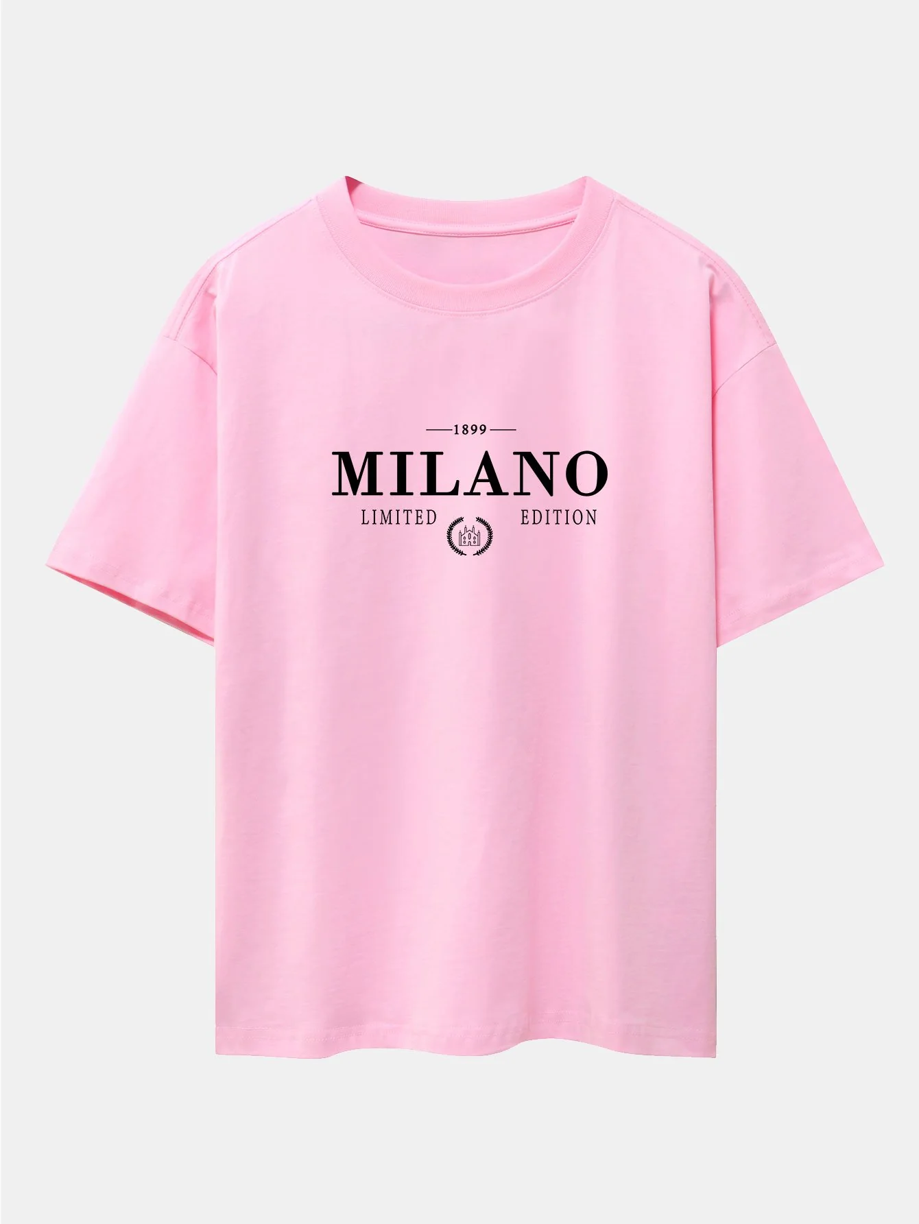 Milano Print Drop Shoulder Oversize T-Shirt - Image 7
