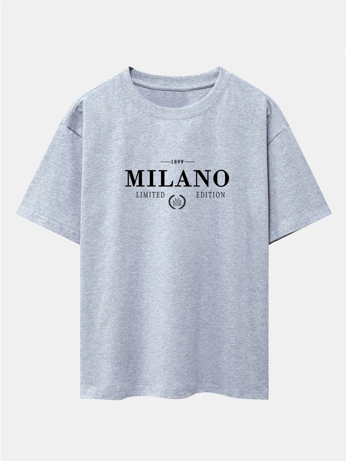 Milano Print Drop Shoulder Oversize T-Shirt - Image 8